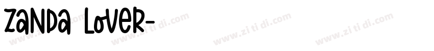 Zanda Lover字体转换
